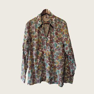 MARNI - Flower print zipped shirt - Sz 50